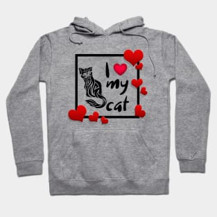 I Love My Cat Hoodie